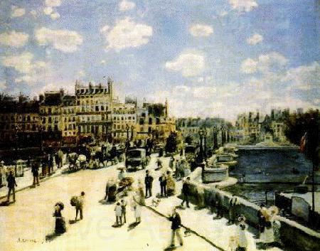 Pierre Renoir Pont Neuf, Paris France oil painting art